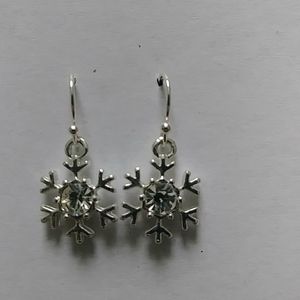 Snowflake Drop Earrings -NWOT